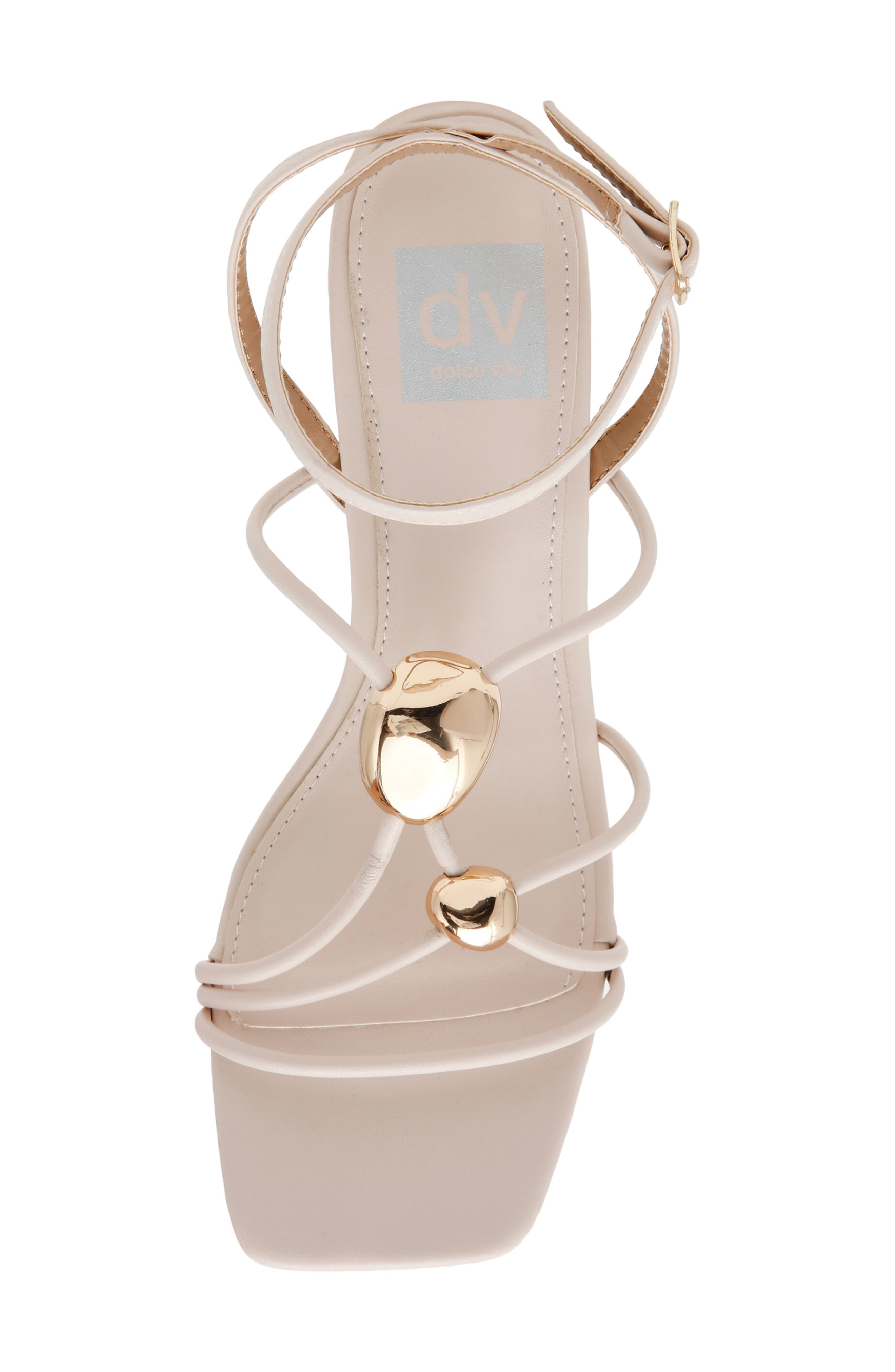 DV by Dolce Vita Leeana Ankle Strap Sandal, Alternate, color, Ivory