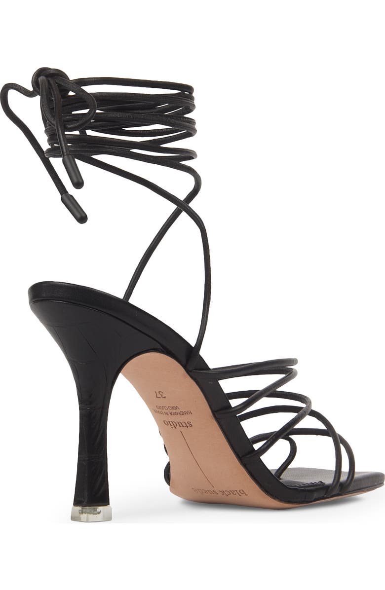 BLACK SUEDE STUDIO Luisa Ankle Tie Sandal, Alternate, color,