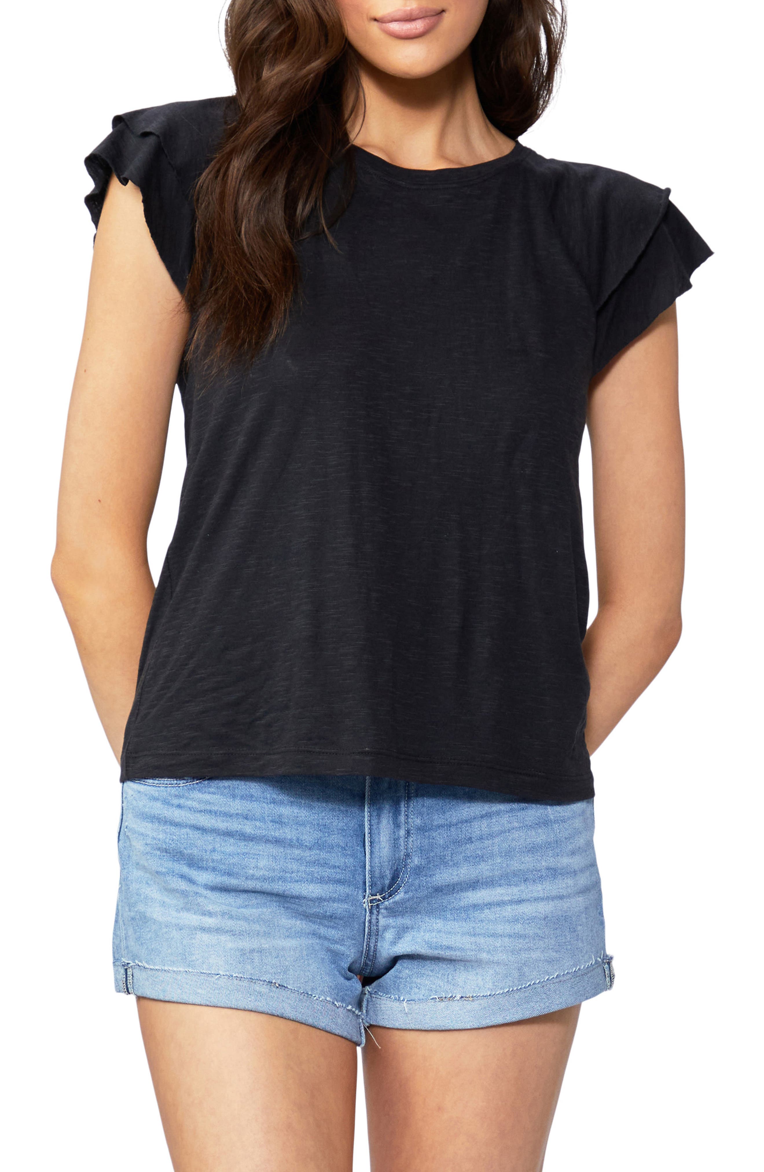 PAIGE Linnea Ruffle Sleeve T-Shirt