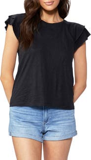 PAIGE Linnea Ruffle Sleeve T-Shirt