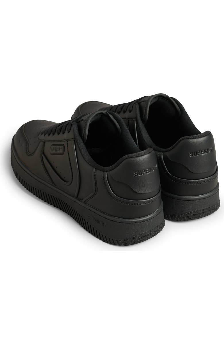 Superdry Faux Leather Basketball Shoe, Alternate, color,