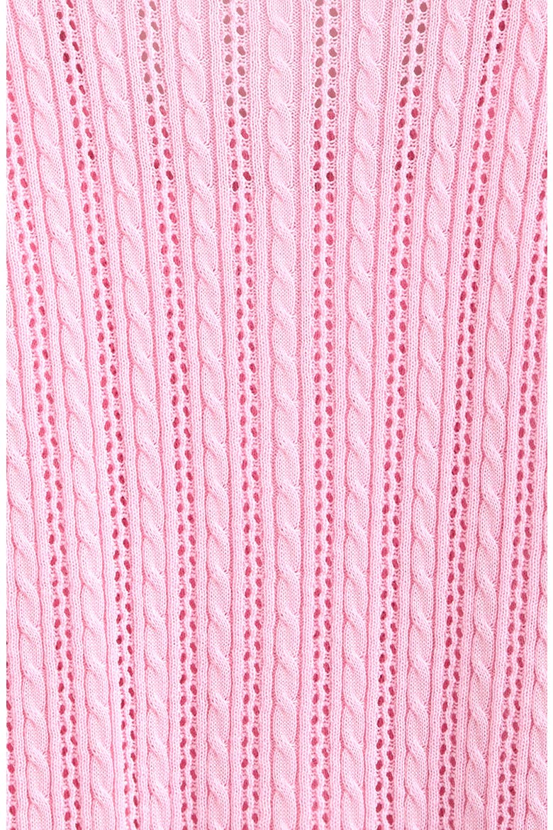 Kids' Cable Stitch Cardigan & Sweater Tank Set, Alternate, color, PINK SWEET