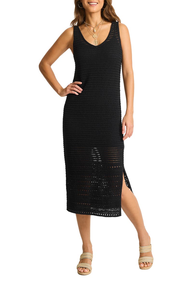 Tommy Bahama Openwork Midi Dress, Main, color,