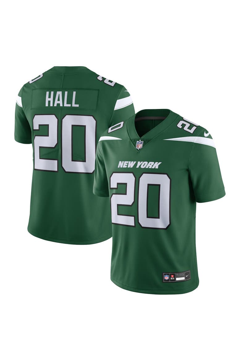 Men's Nike Breece Hall Gotham Green New York Jets Vapor Untouchable Limited Jersey, Main, color, Green