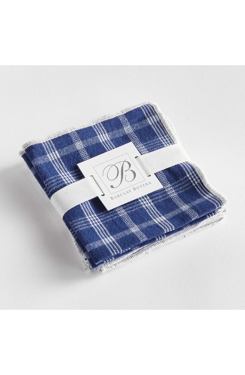 Napa Home & Garden Barclay Butera Oakwood Cocktail Napkins Set Of 4, Alternate, color, Blue