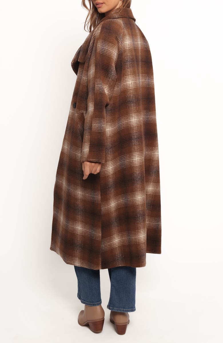 Petal & Pup Maya Plaid Coat, Alternate, color, Brown Check