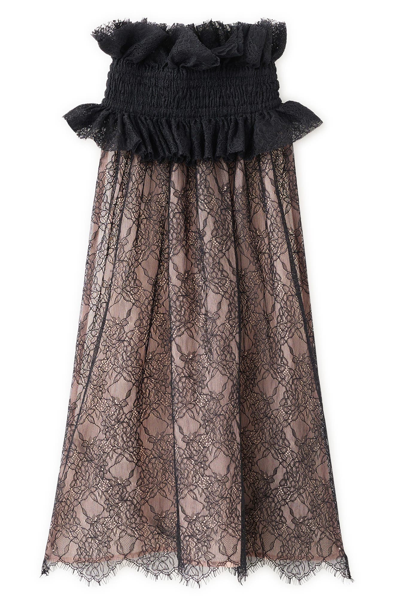 MANGO x Kaia Gerber Ruffle Collar Open Back Top