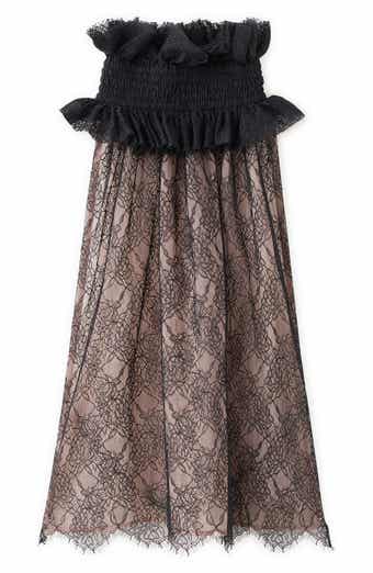 MANGO x Kaia Gerber Ruffle Collar Open Back Top