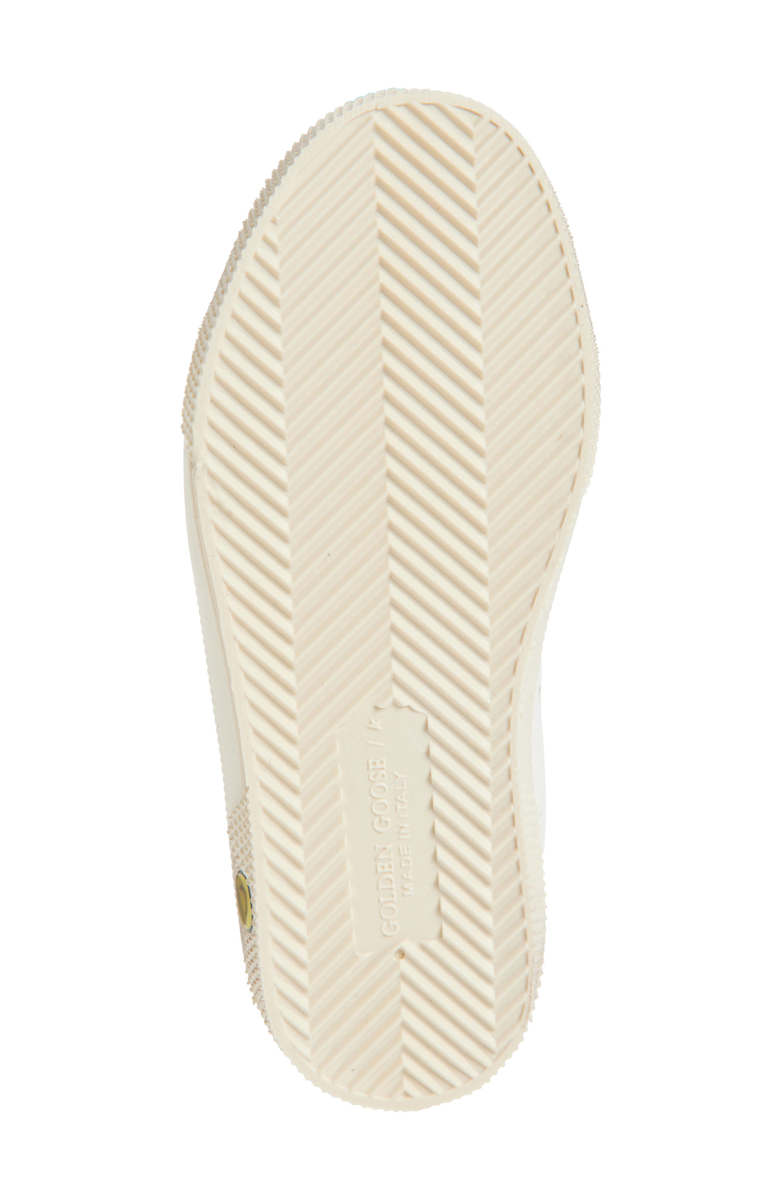 Golden Goose May School Low Top Sneaker, Alternate, color, White/ Salmon Pink/ Silver