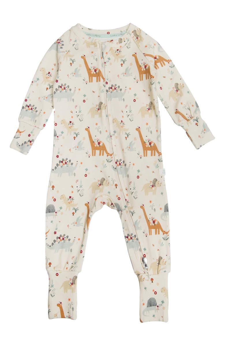 Loulou Lollipop Print Convertible Footie Pajamas, Main, color, 