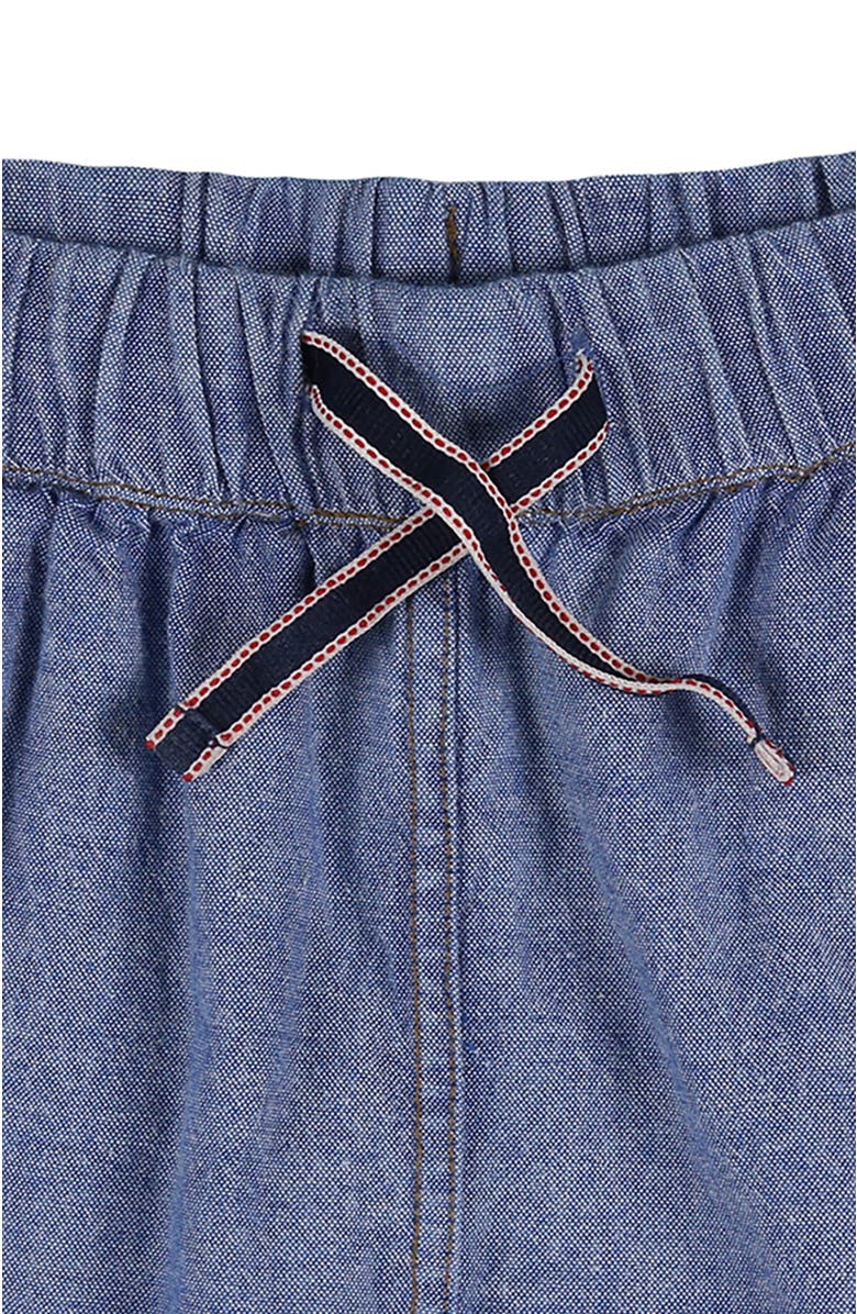 Lilly + Sid Organic Cotton Plain Shorts, Alternate, color, Blue