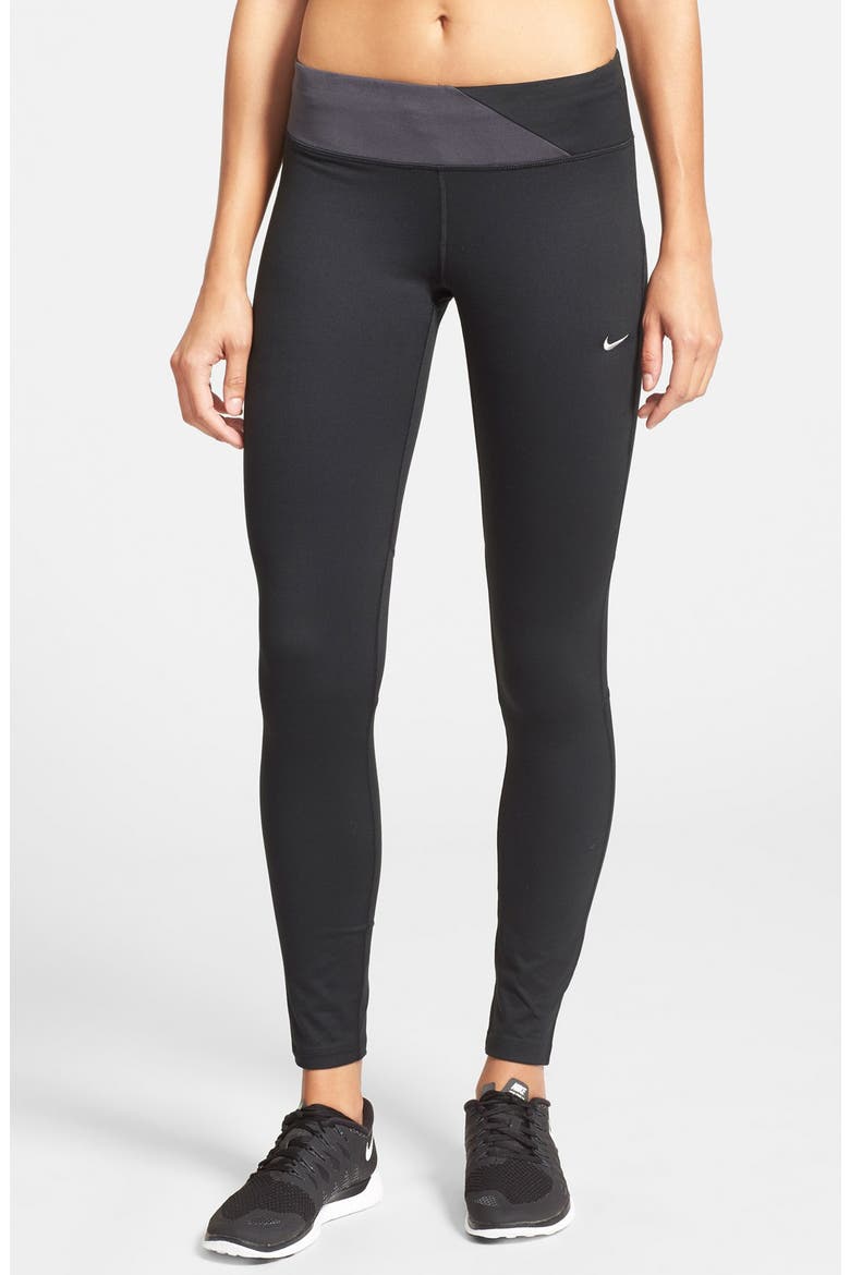 'Epic Run' Tights, Main, color, BLACK