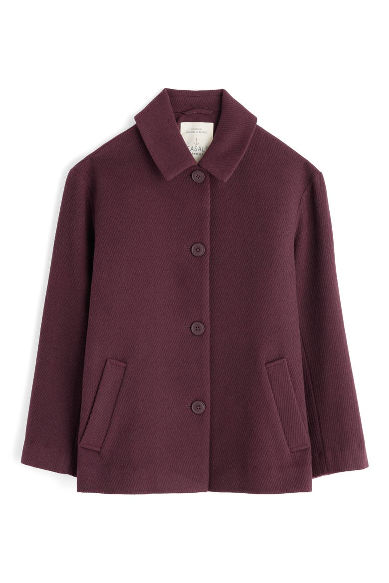 Beamwind Cocoon Coat, Alternate, color, DARK HELLEBORE
