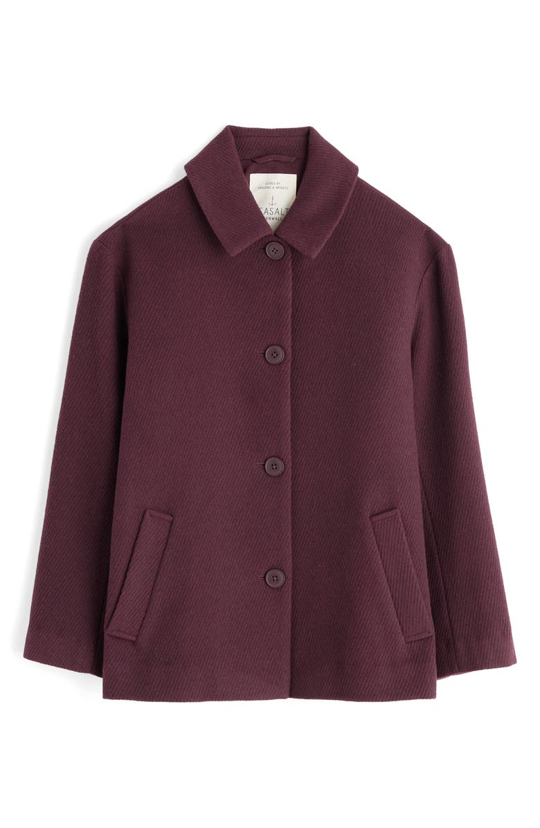 Seasalt Cornwall Beamwind Cocoon Coat, Alternate, color, Dark Hellebore