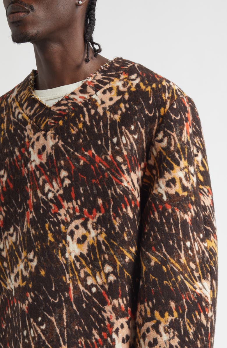 Séfr Agustin Wool Blend Sweater, Alternate, color, Bedouin Melange