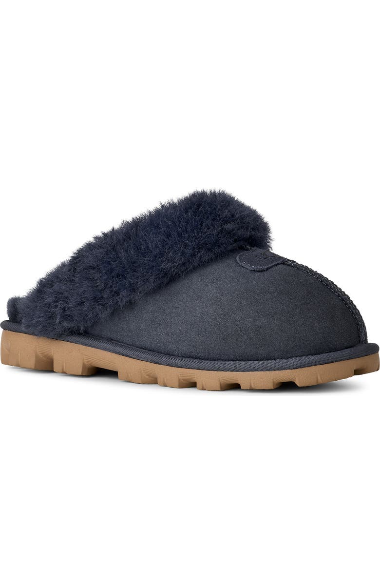 UGG<sup>®</sup> Coquette Genuine Shearling Lined Slipper, Main, color, Dark Indigo
