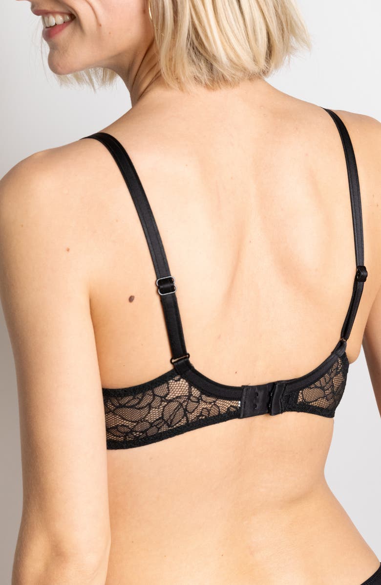 PASSIONATA Pila Underwire Demi Bra, Alternate, color, Black