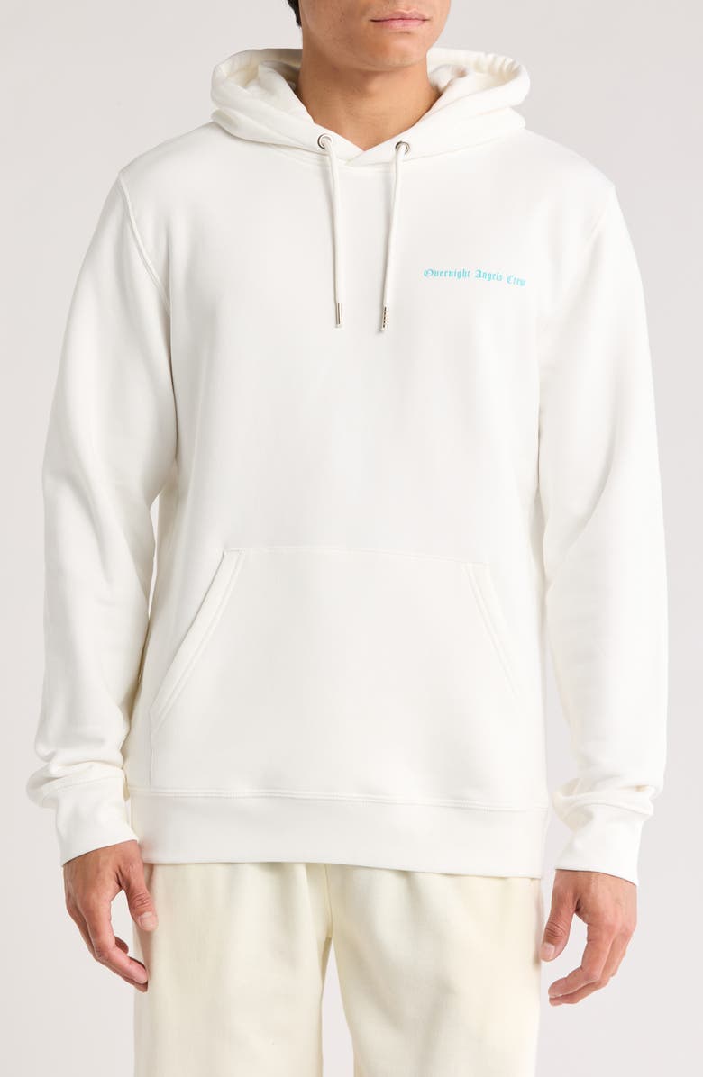 OVERNIGHT ANGELS CREW Graffiti Skull Graphic Hoodie, Main, color, 