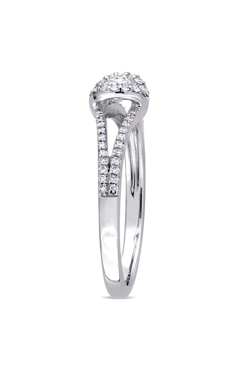 Julianna B. Diamond Split Shank Engagement Ring 14k, Alternate, color, 14K White Gold