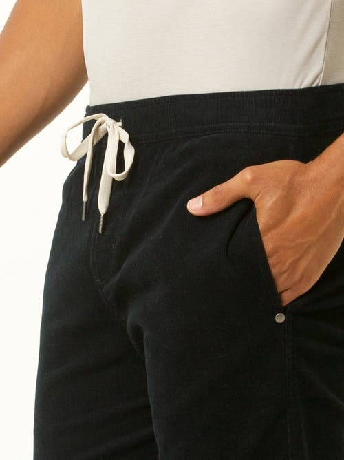 Single Stitch Drawstring Corduroy Pants In Blue