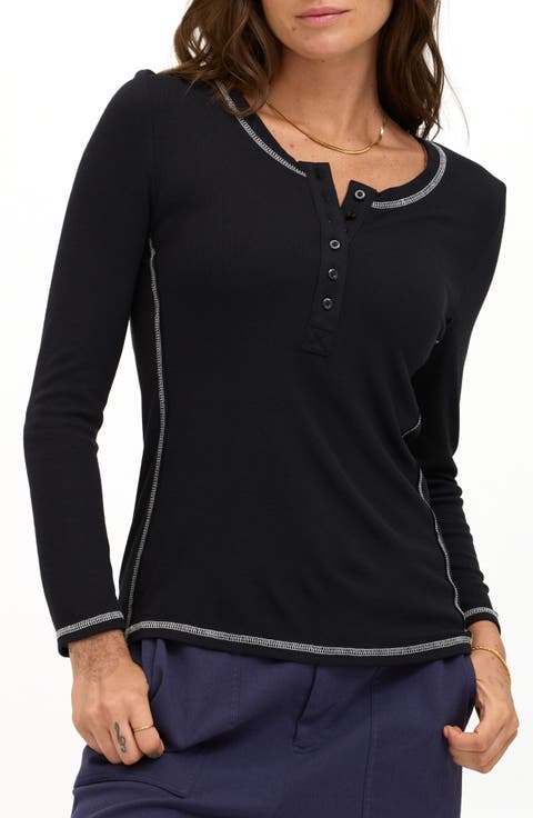 Alida Feather Rib Henley