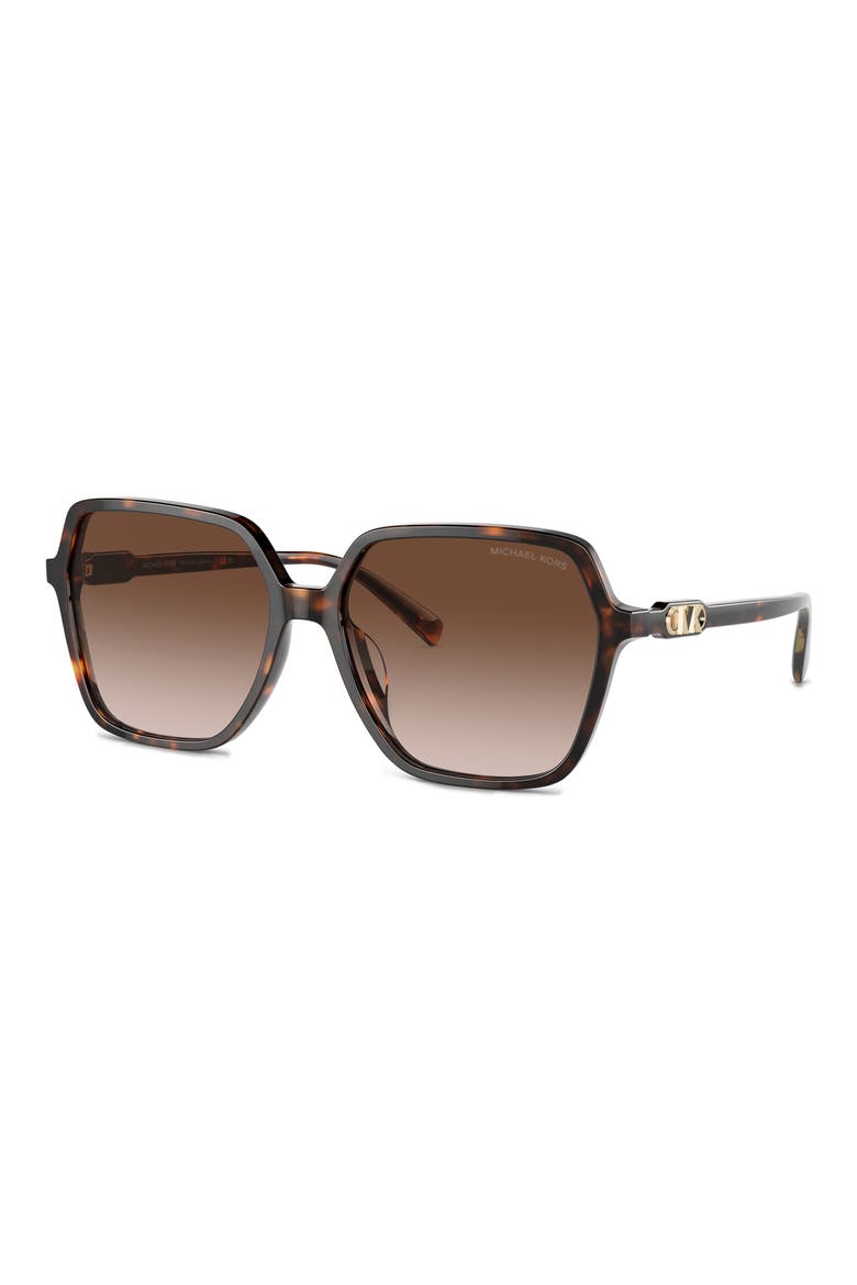 Jasper 58mm Square Sunglasses, Alternate, color, DK TORT