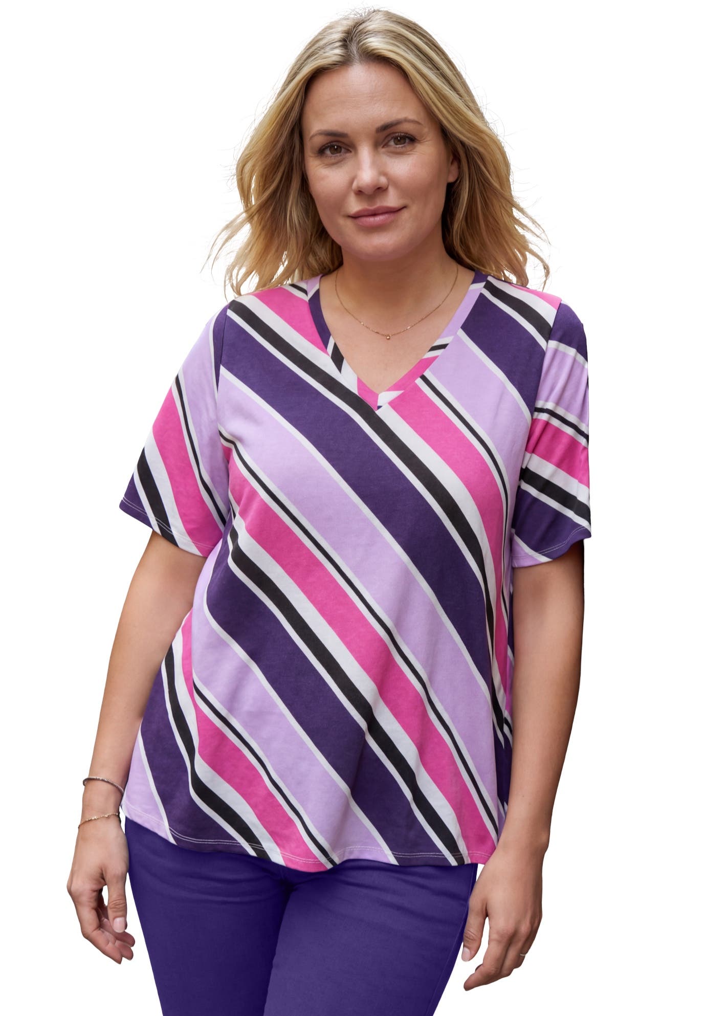 MIDNIGHT VIOLET MULTI STRIPE