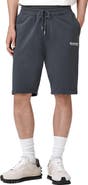 AllSaints Emblem Relaxed Fit Cotton Sweat Shorts