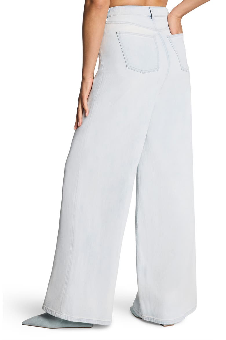Lightweight Super Wide Leg Jeans, Alternate, color, SEA BREEZE