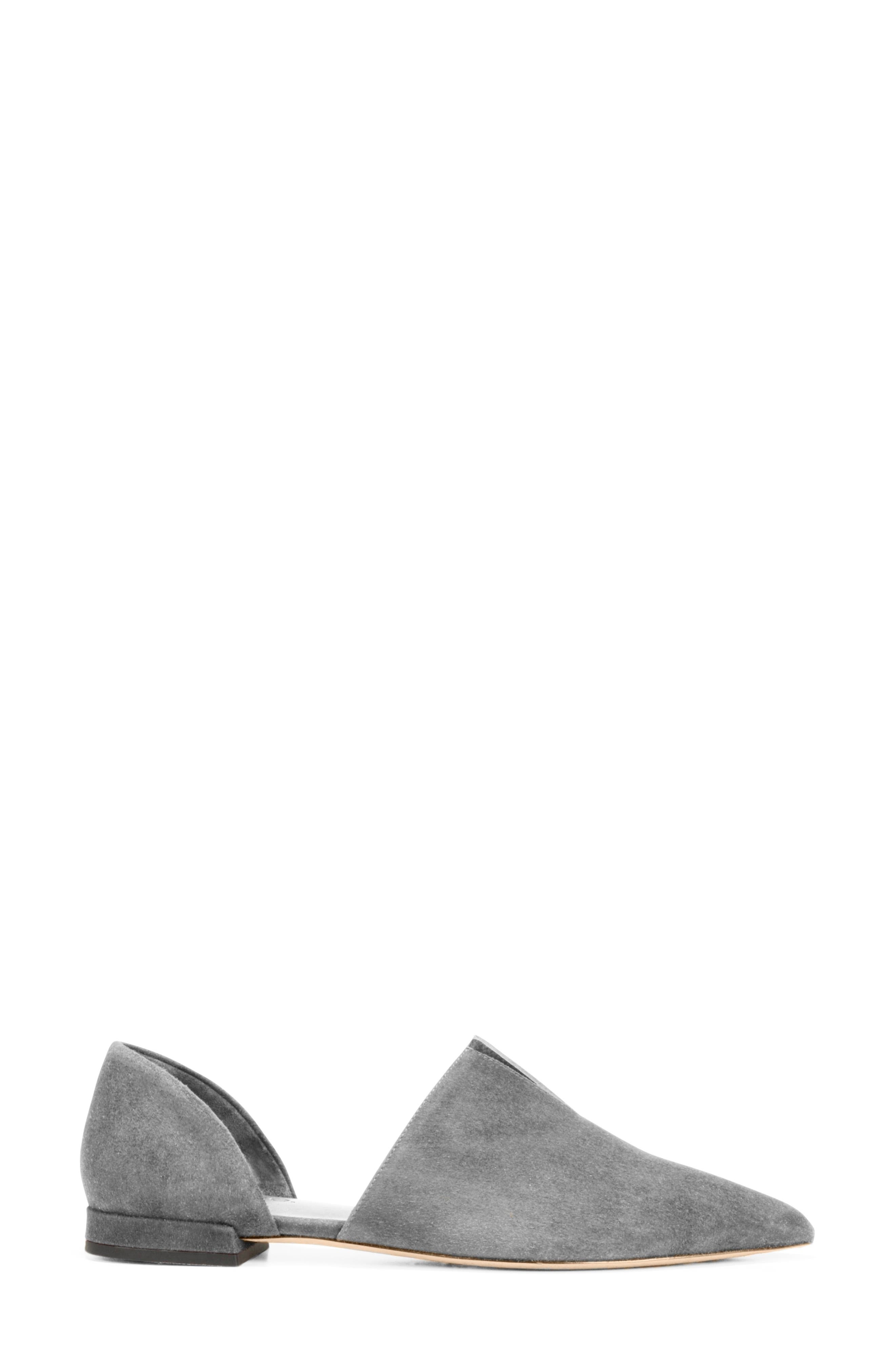 Darlington Flat (Nordstrom Exclusive), Alternate, color, GRANITE SUEDE