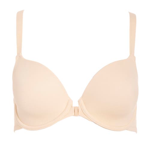 Dominique Intimates Talia Front Closure Racerback Seamless Everyday T-shirt Bra In Brown