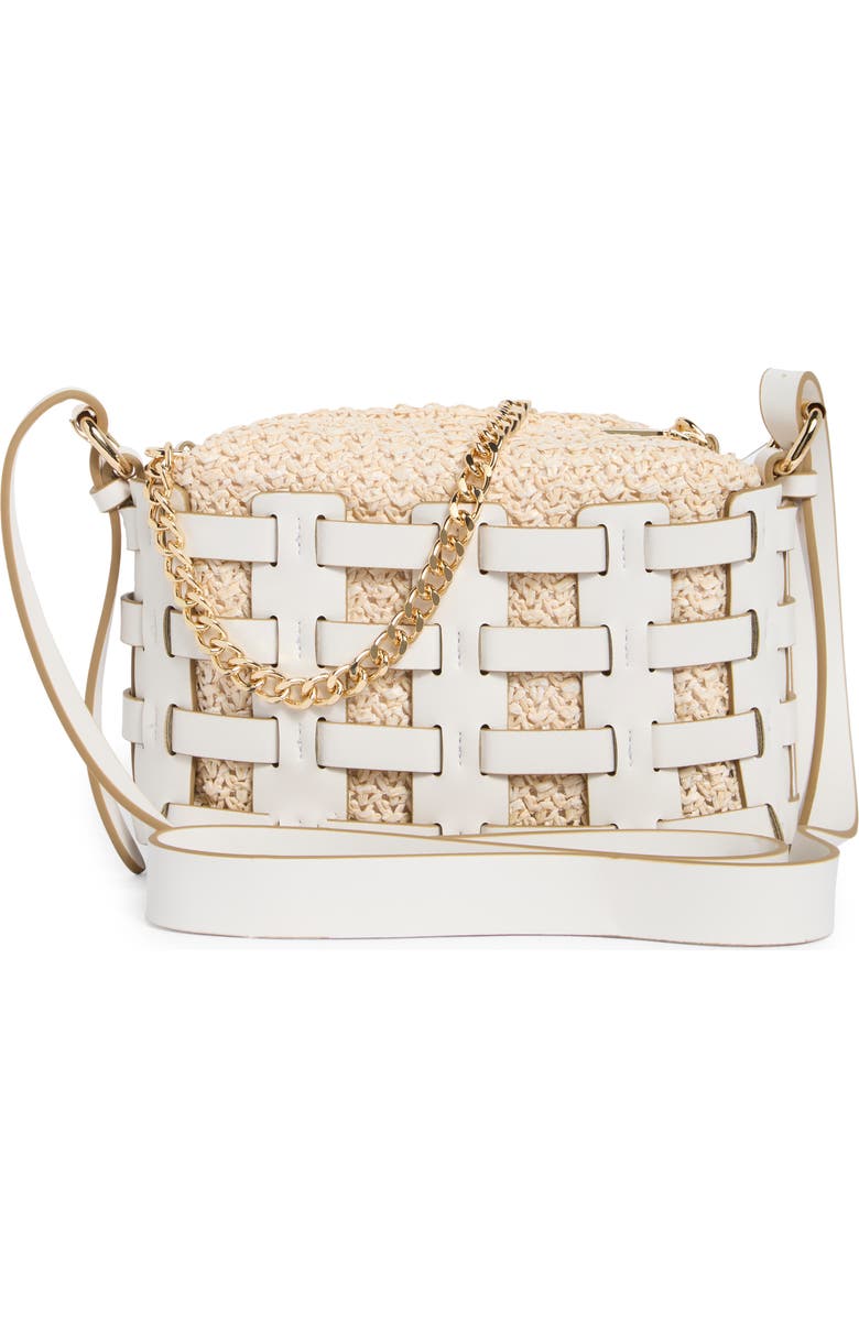 Dolce Vita Cassis Faux Leather Crossbody Bag, Alternate, color, White