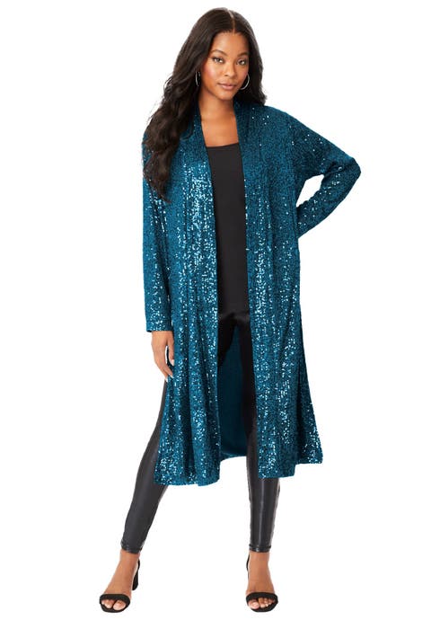 Plus Size Sequin Duster (Plus)