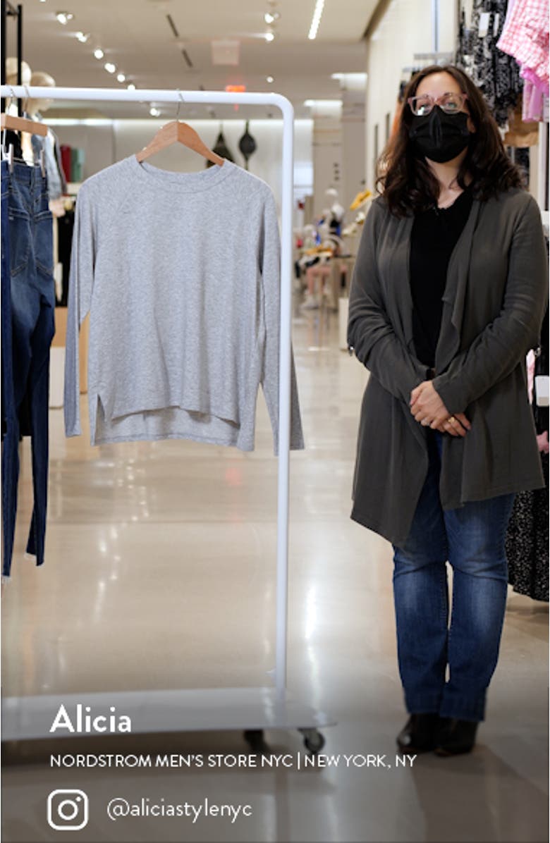 Raglan Crewneck Fleece Sweatshirt, sales video thumbnail