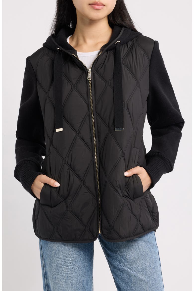 Quilted Liner Jacket, Alternate, color, BLACK