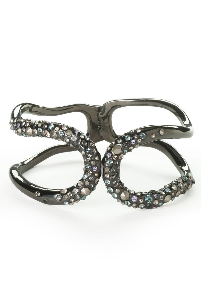 Alexis Bittar 'Miss Havisham' Crystal Hinged Cuff, Main, color, 