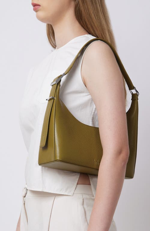 Behno Danny Flatiron Pebble Leather Shoulder Bag