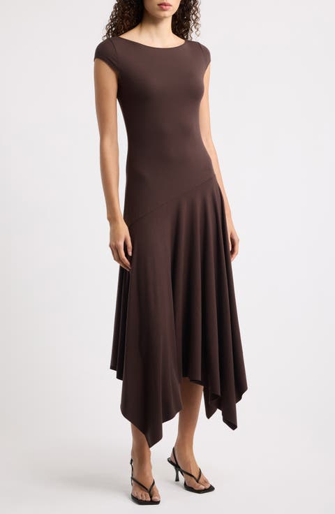 Danica Handkerchief Hem Knit Dress
