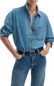 rag & bone Connie Featherweight Denim Button-Up Shirt