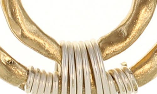 Olivia Welles Kari Circle Drop Earrings In Gold