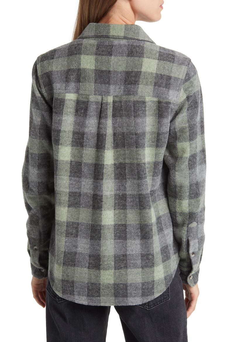 Plaid Jacquard Knit Shacket, Alternate, color, PISTACHIO CREAM