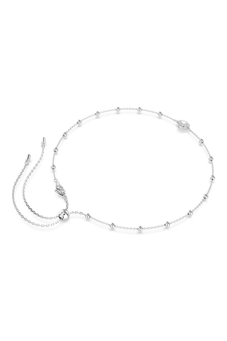 Una Double Sided Necklace, Alternate, color, WHITE/ SILVER
