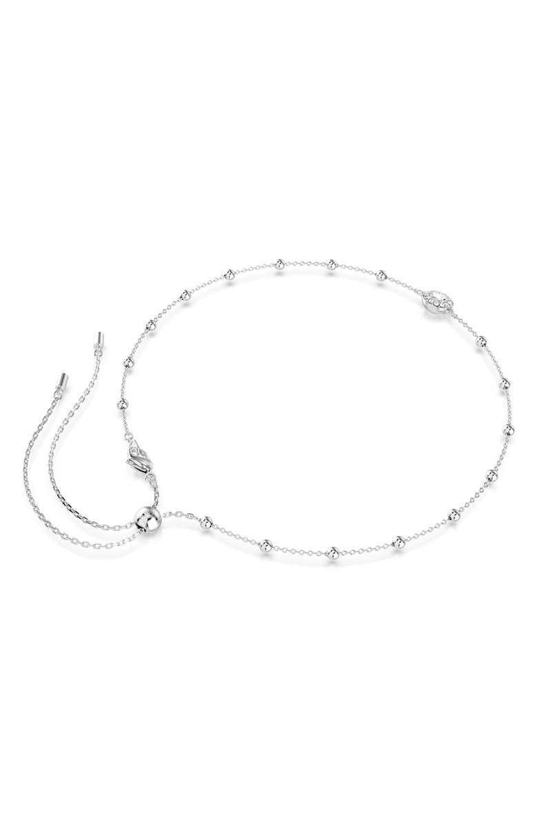 Swarovski Una Double Sided Necklace, Alternate, color, White/ Silver