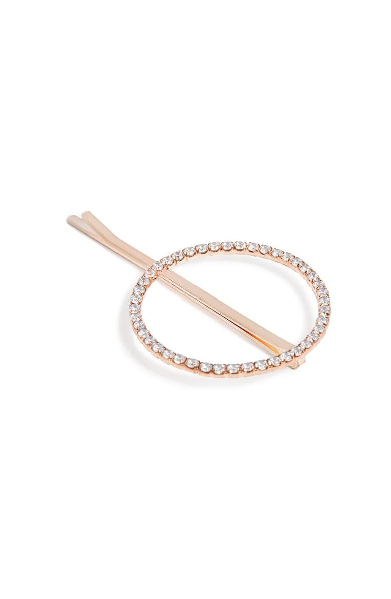 NUME Open Circle Hair Pin - Rose Gold, Alternate, color, Rose Gold