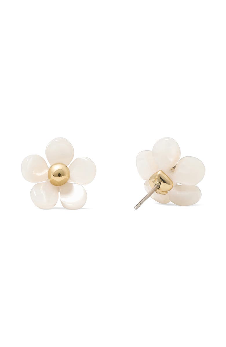 Kate Spade New York summer daze flower stud earrings, Alternate, color, White.