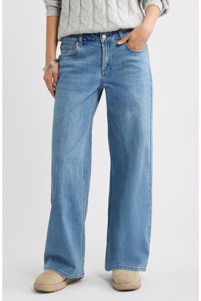 Low Rise Baggy Wide Leg Jeans, Main, color, WESTERN WASH