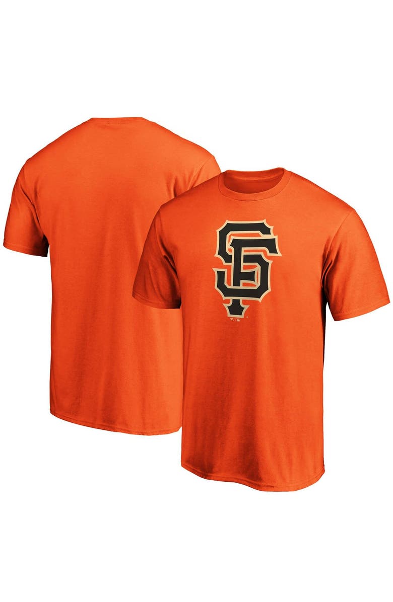 FANATICS Men's Fanatics Branded Orange San Francisco Giants Official Logo T-Shirt, Main, color, 