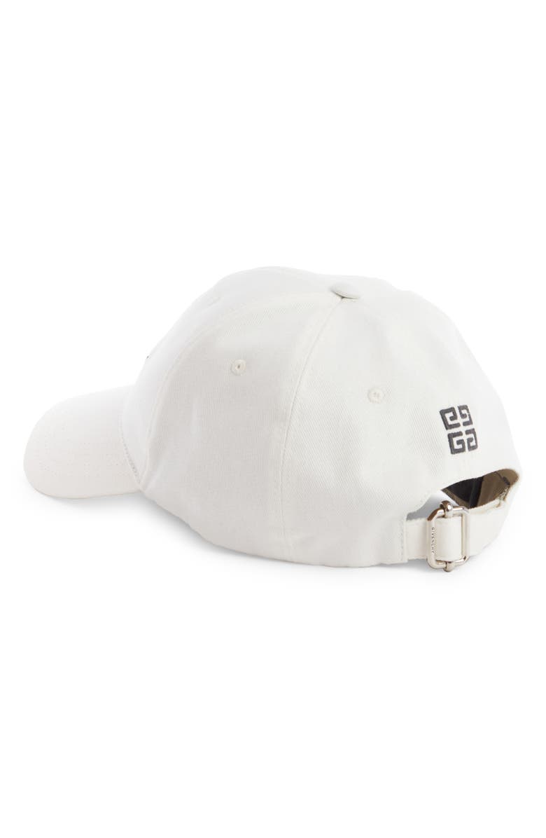 Givenchy 4G Embroidered Baseball Cap, Alternate, color, White