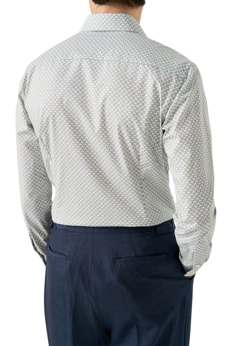 Eton Contemporary Fit Signature Twill Button-Up Shirt, Alternate, color, Medium Blue