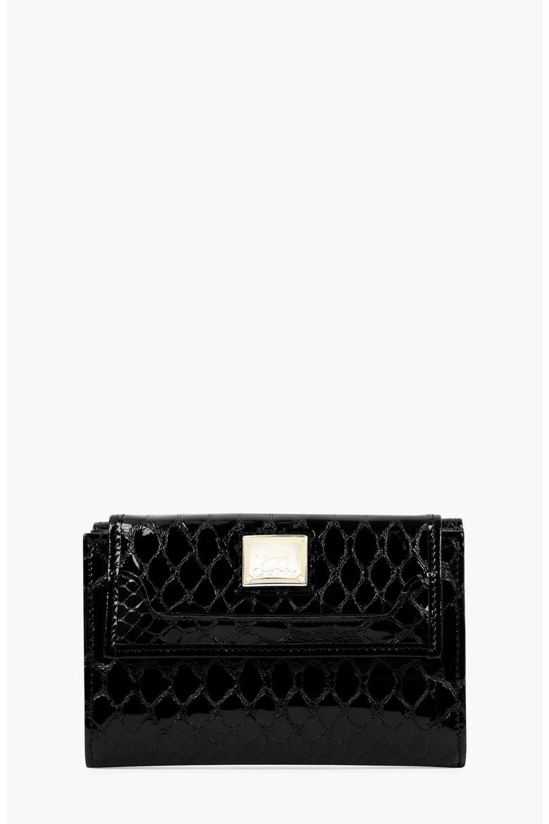 Gallop 202 Patent Leather Wallet, Main, color, Black
